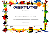 Simple Printable Kindergarten Diploma Certificate