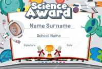 Simple Science Award Certificate Templates