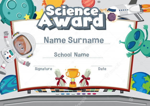 Simple Science Award Certificate Templates