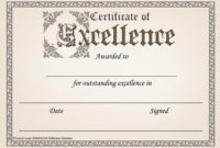 Stunning Academic Excellence Certificate