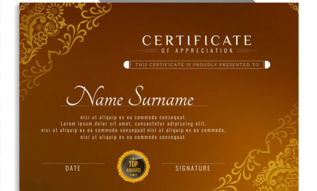 Stunning Beautiful Certificate Templates