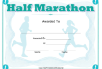 Stunning Finisher Certificate Template