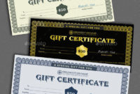 Stunning Gift Certificate Log Template