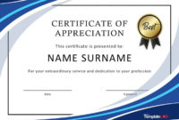Stunning Professional Award Certificate Template
