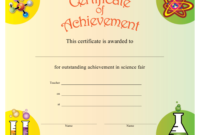 Stunning Science Achievement Award Certificate Templates