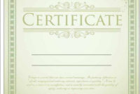Stunning Winner Certificate Template