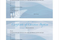Top Baptism Certificate Template Word Free