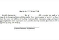Top Certificate For Years Of Service Template