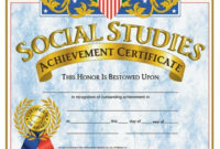 Top Editable Certificate Social Studies