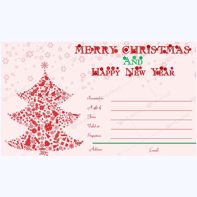 Top Free Christmas Gift Certificate Templates