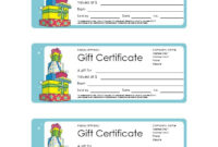 Top Homemade Gift Certificate Template