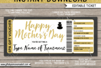 Top Mothers Day Gift Certificate Template