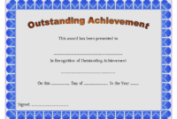Top Outstanding Performance Certificate Template