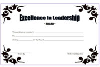 Top Student Leadership Certificate Template