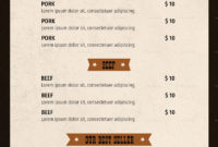 Amazing Free Cafe Menu Templates For Word