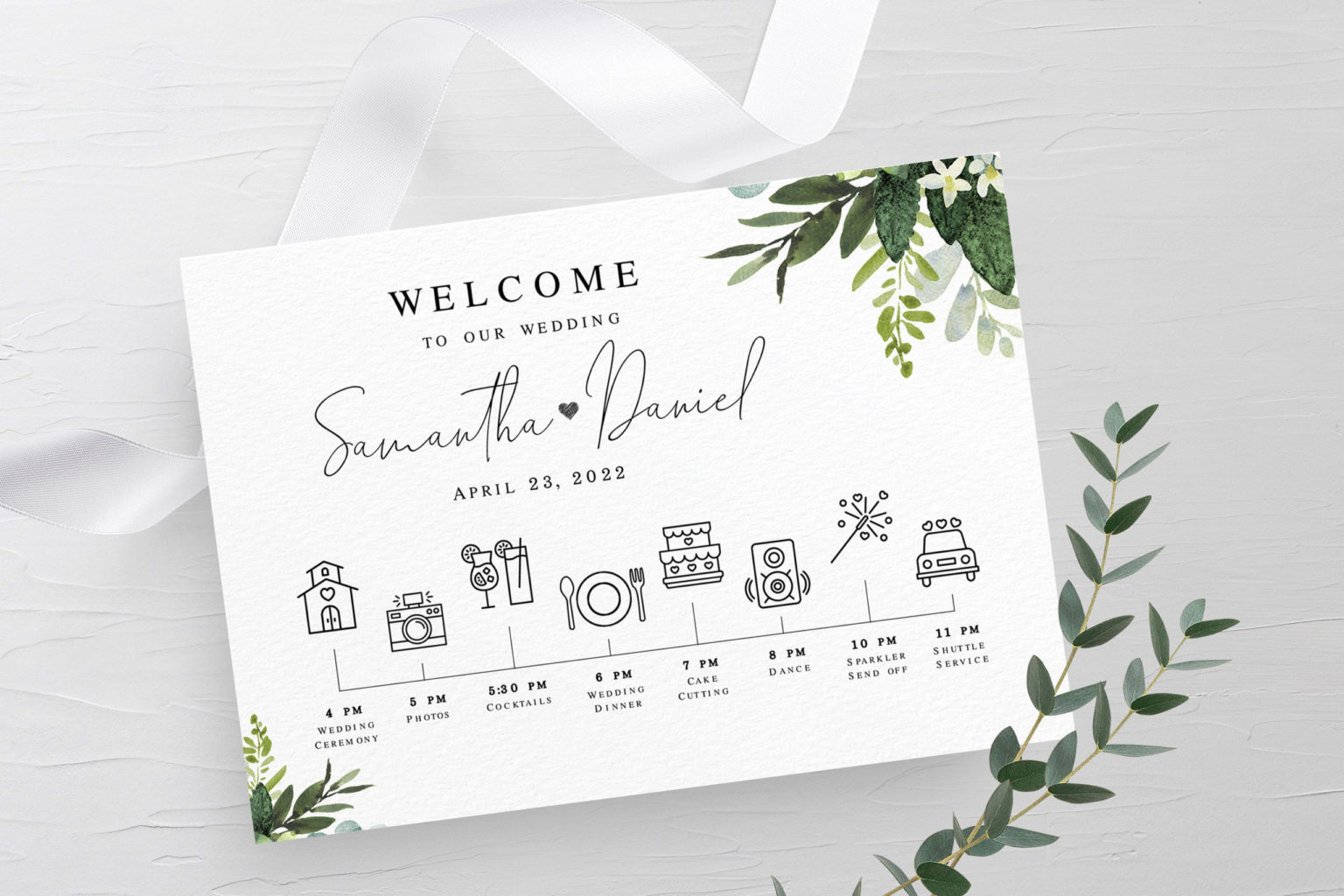 Free Bridal Shower Itinerary Template Sparklingstemware