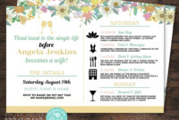 Top Bridal Shower Itinerary Template