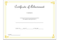 Amazing Badminton Achievement Certificate Templates