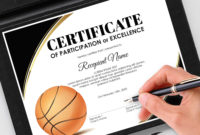 Amazing Basketball Certificate Templates