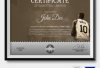Amazing Basketball Tournament Certificate Templates