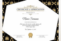 Amazing Downloadable Certificate Of Recognition Templates