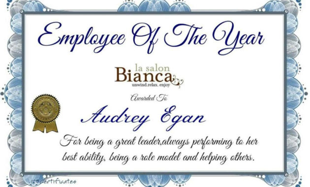 Amazing Employee Appreciation Certificate Template