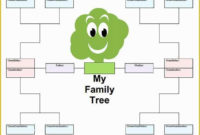 Amazing Fill In The Blank Family Tree Template