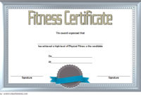 Amazing Fitness Gift Certificate Template