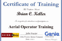 Amazing Forklift Certification Template