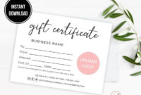 Amazing Free Printable Beauty Salon Gift Certificate Templates