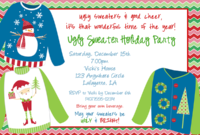 Amazing Free Ugly Christmas Sweater Certificate Template