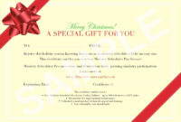Amazing Gift Certificate Template In Word 10 Designs