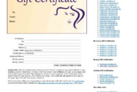 Amazing Hair Salon Gift Certificate Templates