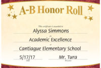 Amazing Honor Award Certificate Template