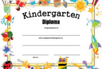 Amazing Kindergarten Certificate Of Completion Free