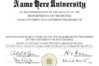 Amazing Masters Degree Certificate Template