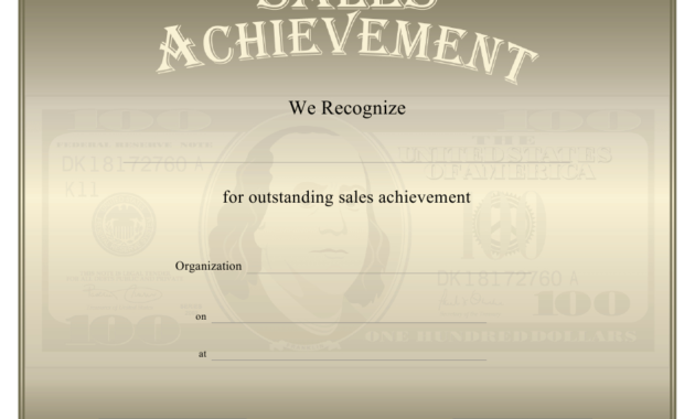 Amazing Outstanding Achievement Certificate