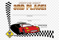 Amazing Pinewood Derby Certificate Template