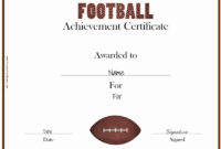 Amazing Soccer Mvp Certificate Template