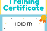 Amazing Training Completion Certificate Template 10 Ideas