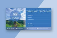 Amazing Travel Gift Certificate Templates