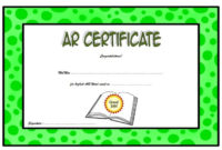 Awesome Accelerated Reader Certificate Templates