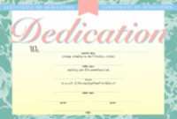 Awesome Baby Dedication Certificate Templates