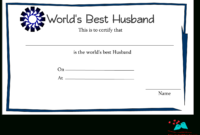 Awesome Best Boyfriend Certificate Template