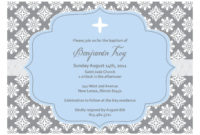 Awesome Blank Christening Invitation Templates