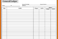 Awesome Blank Ledger Template
