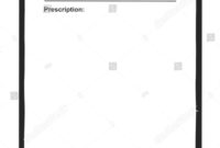 Awesome Blank Prescription Form Template