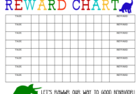 Awesome Blank Reward Chart Template