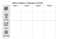 Awesome Blank Rubric Template