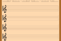 Awesome Blank Sheet Music Template For Word